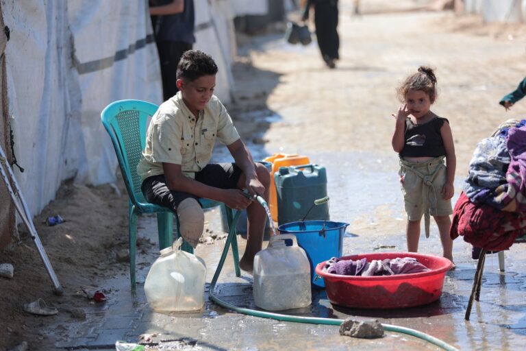 Gaza displacement site visited virtually by diplomats from 12 nations
