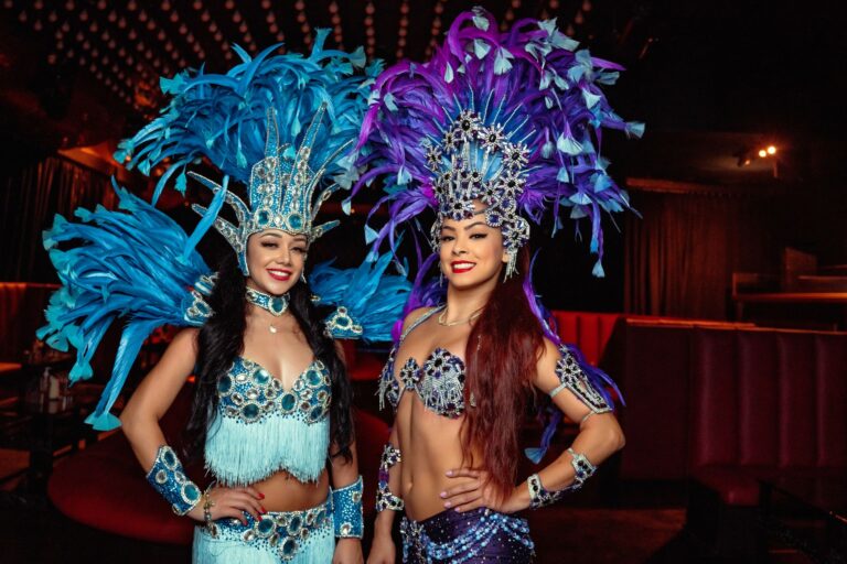Moulin Rouge dancers light up Tour de France Paris finale