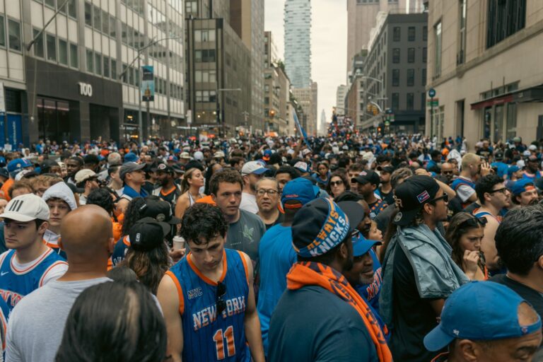 Knicks Fans Celebrate Championship Win in San Antonio